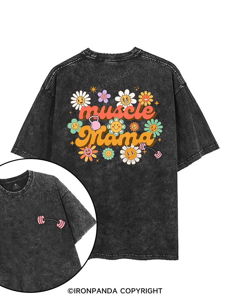 MUSCLE MAMA printed Gym Shirt