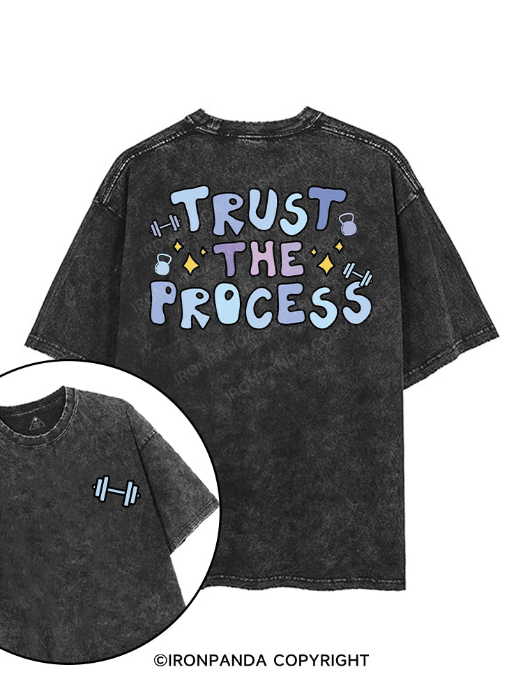 TRUST THE PROCESS printed Gym Shirt