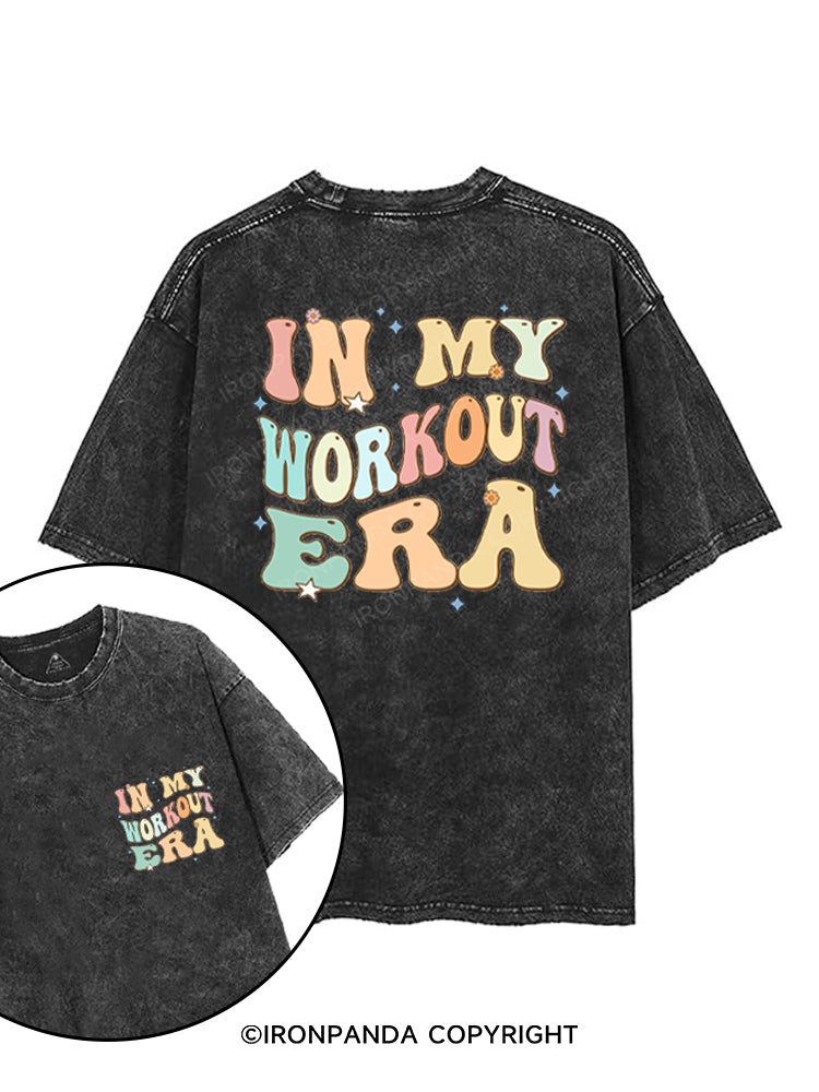 IN MY WORKOUT ERA printed Gym Shirt