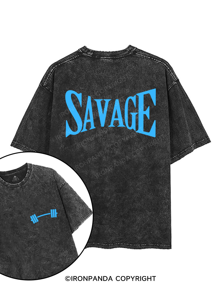 SAVAGE printed Gym Shirt