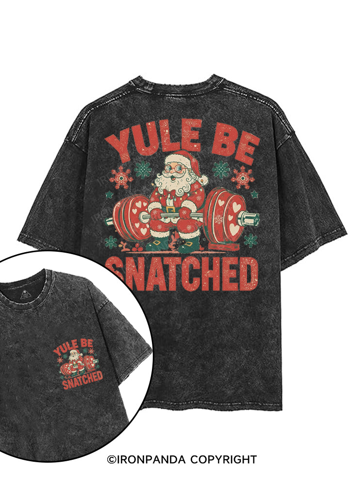 YULE BE SNATCHED printed Gym Shirt
