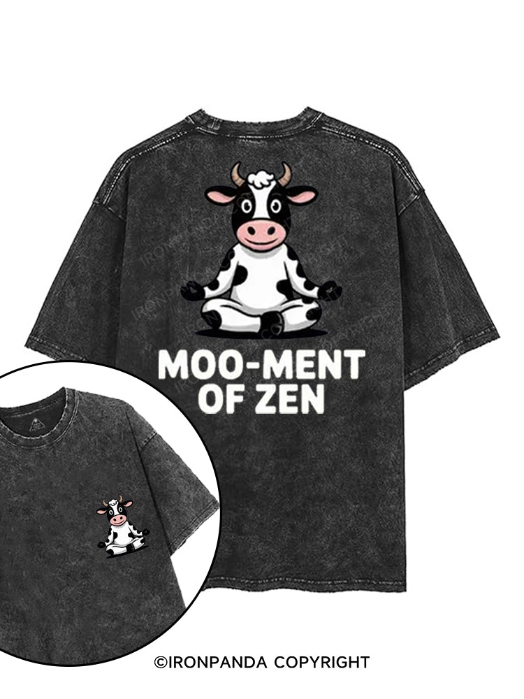 MOO-MENT OF ZEN printed Gym Shirt