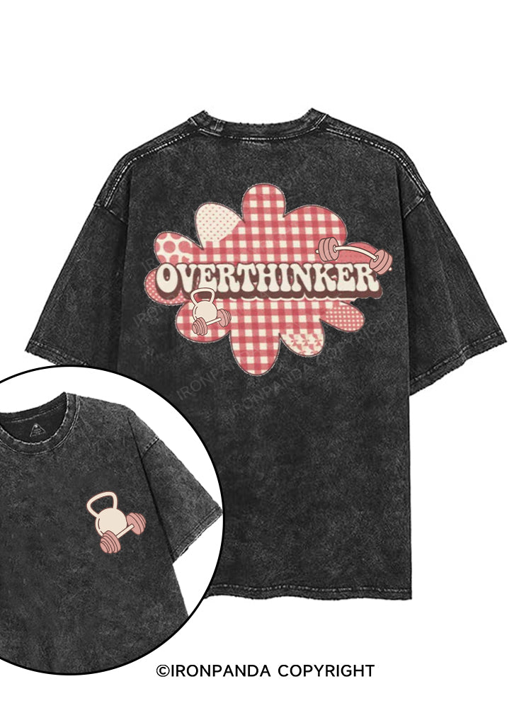 OVERTHINKER printed Gym Shirt