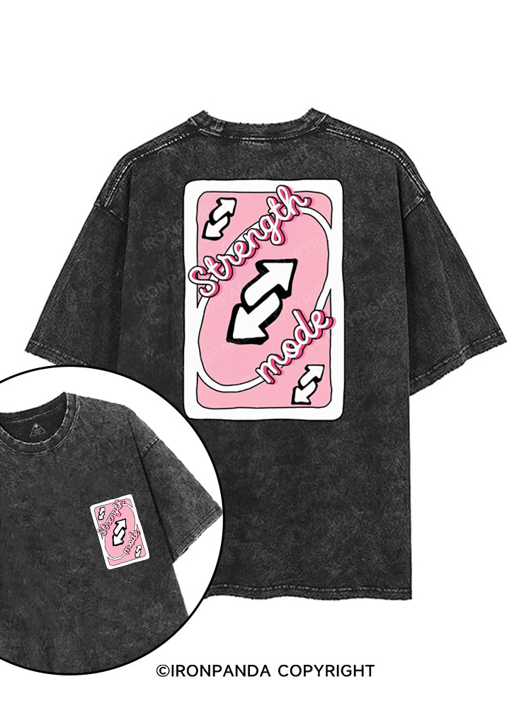 STRENGTH MODE printed Gym Shirt