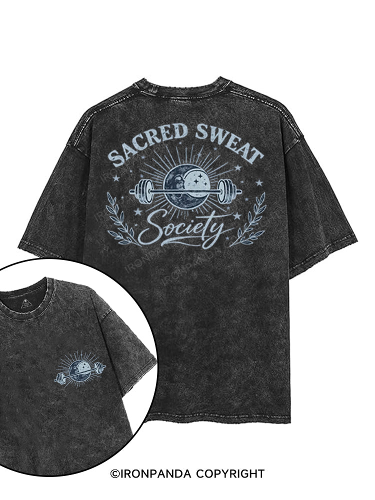 SACRED SWEAT SOCIETY printed Gym Shirt