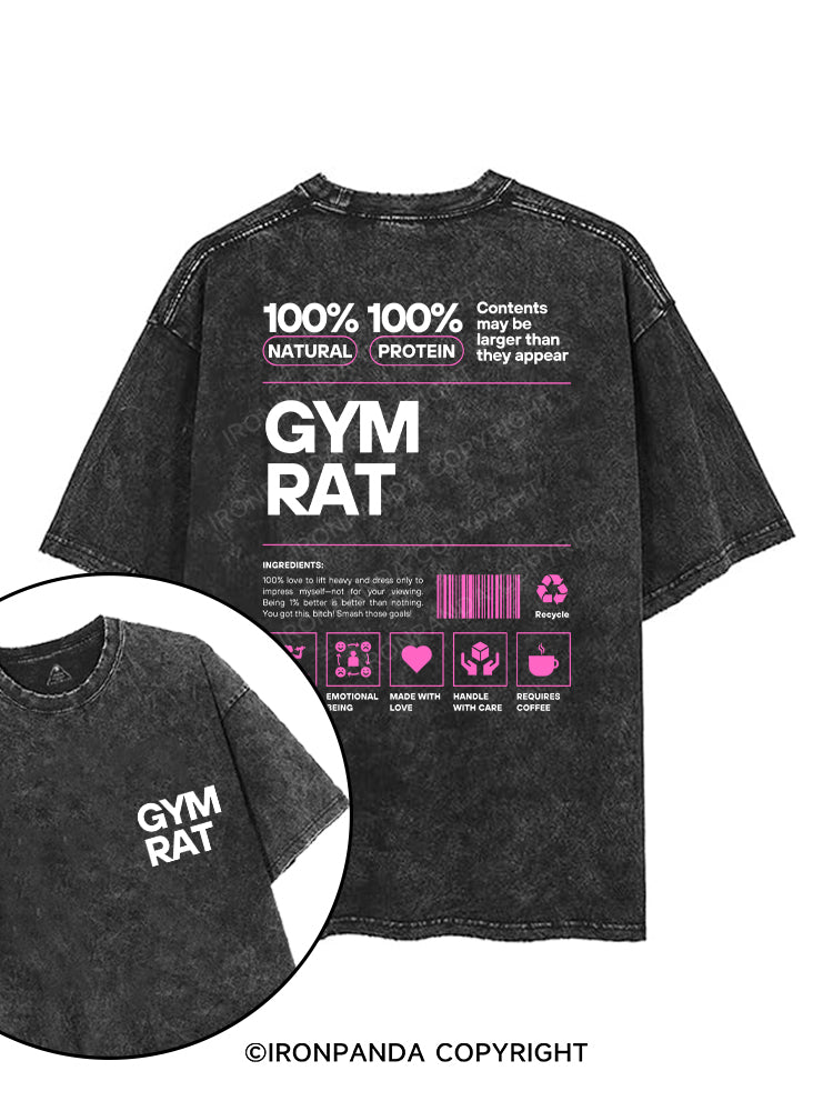 GYM RAT printed Gym Shirt