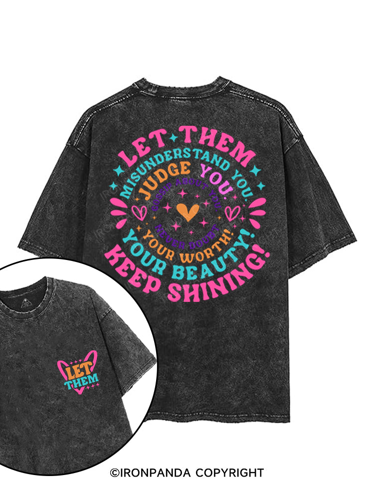 NEVER DOUBT YOUR WORTH YOUR BEAUTY KEEP SHINING printed Gym Shirt