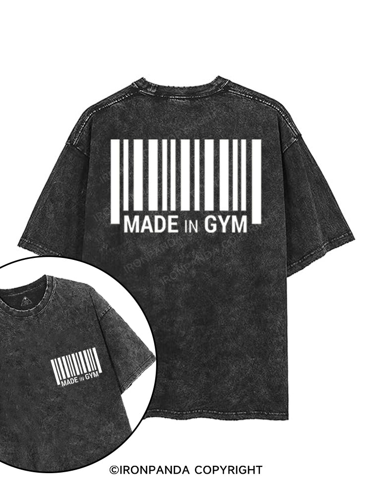 MADE IN GYM printed Gym Shirt