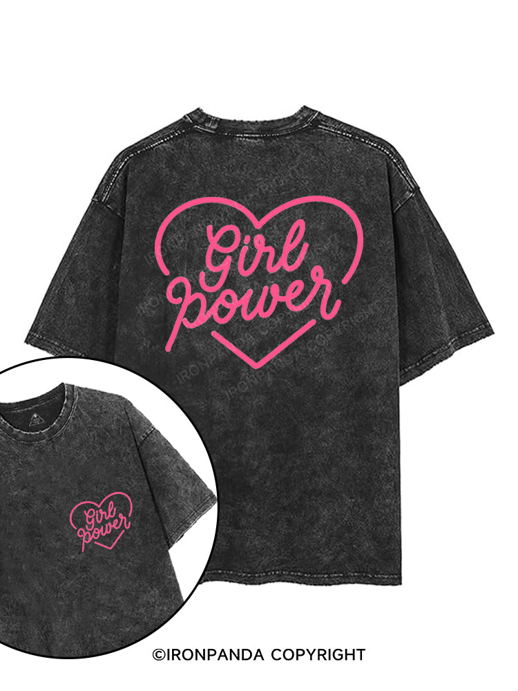 GIRL POWER printed Gym Shirt