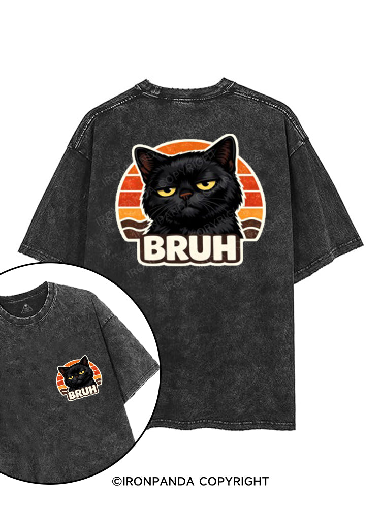 BRUH printed Gym Shirt