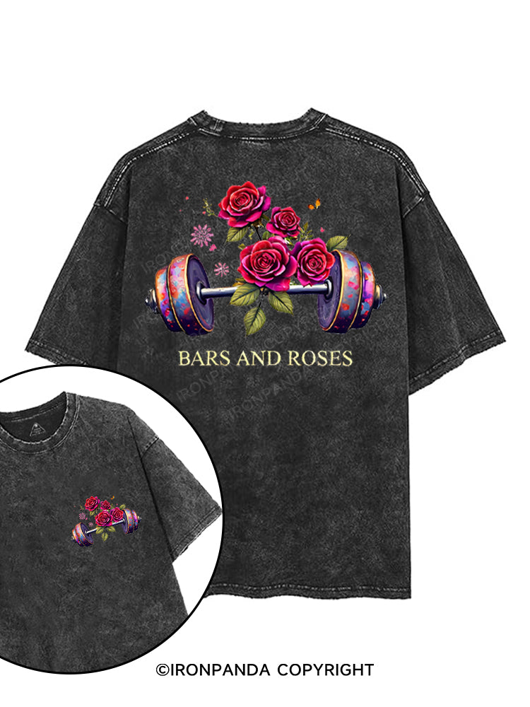 BARS AND ROSES printed Gym Shirt