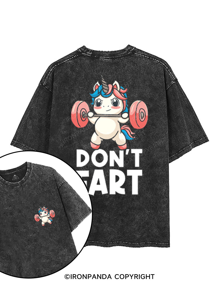 DON'T FART printed Gym Shirt