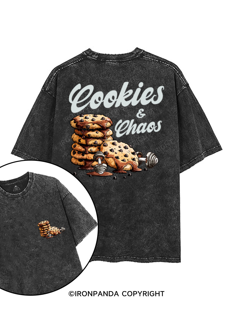 COOKIES & CHAOS printed Gym Shirt