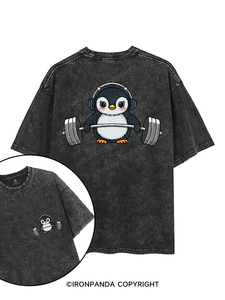 SWOLE & SOUNDTRACKED printed Gym Shirt