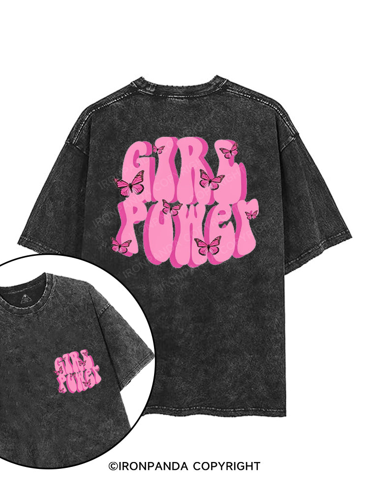 GIRL POWER printed Gym Shirt