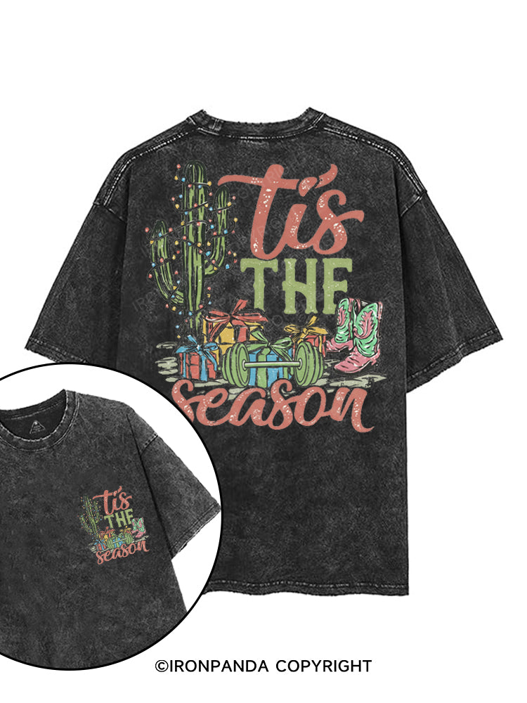 TIS THE SEASON printed Gym Shirt