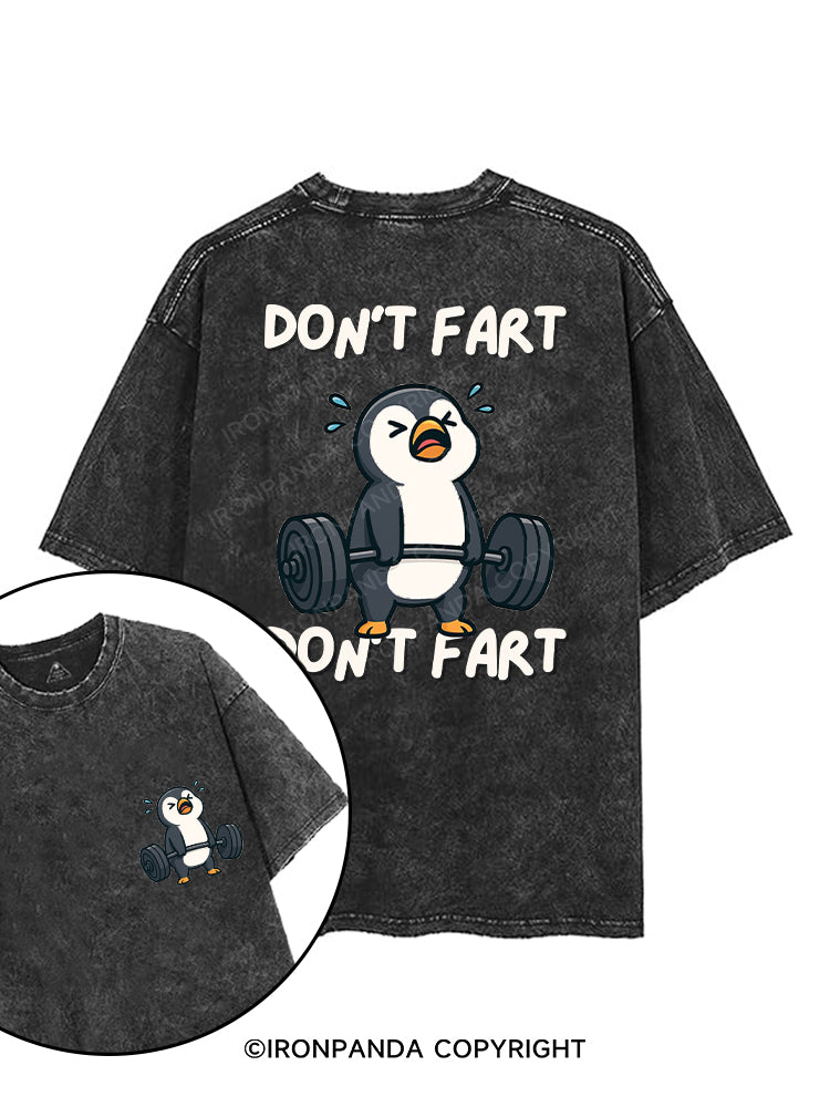 DON'T FART printed Gym Shirt