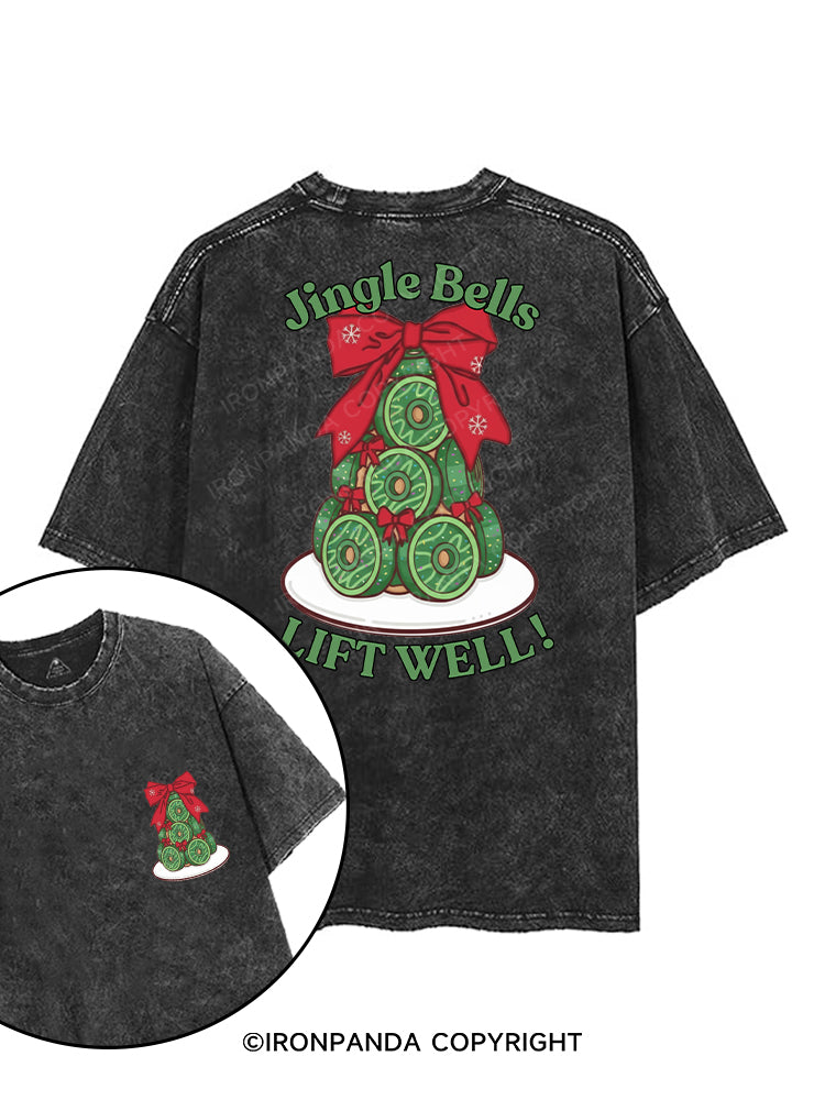 JINGLE BELLS LIFT WELL! printed Gym Shirt