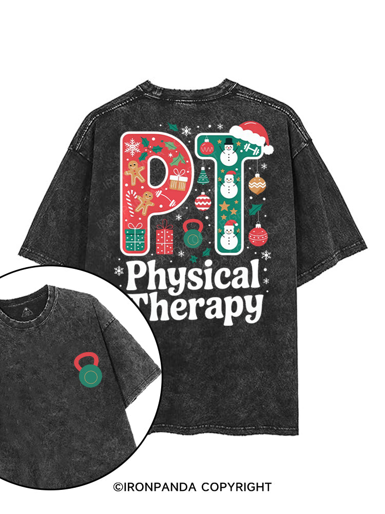 PHYSICAL THERAPY printed Gym Shirt