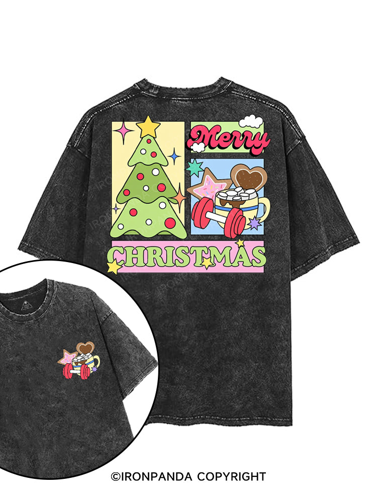 MERRY CHRISTMAS printed Gym Shirt