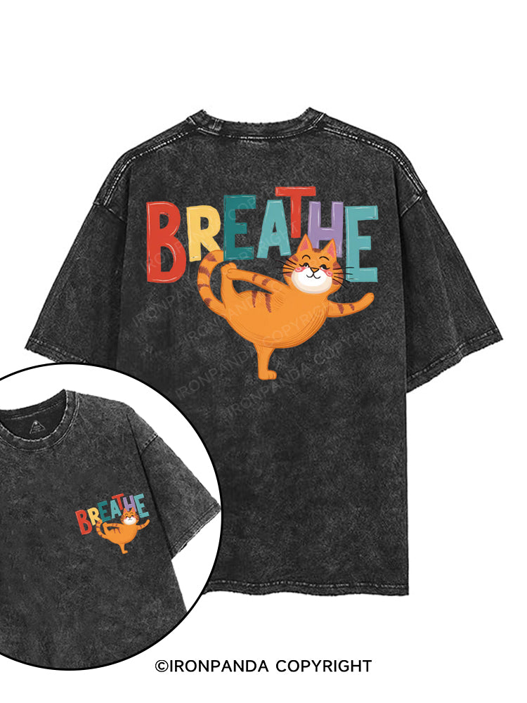 BREATHE printed Gym Shirt