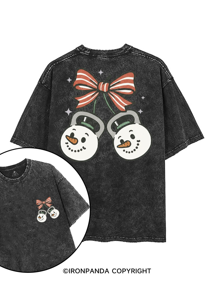 JOLLY SNOWMAN STRENGTH printed Gym Shirt