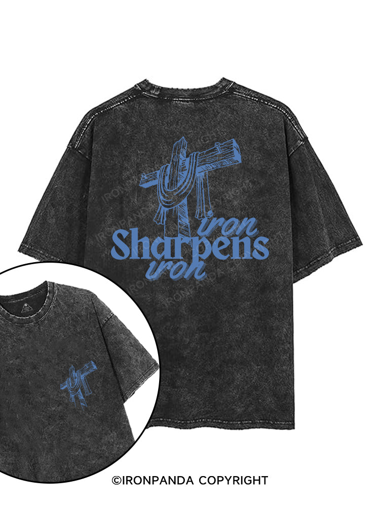 IRON SHARPENS IRON printed Gym Shirt