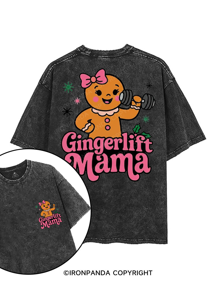 GINGERLIFT MAMA printed Gym Shirt
