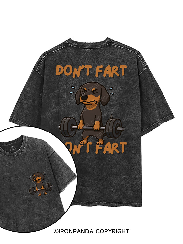 DON'T FART DON'T FART printed Gym Shirt