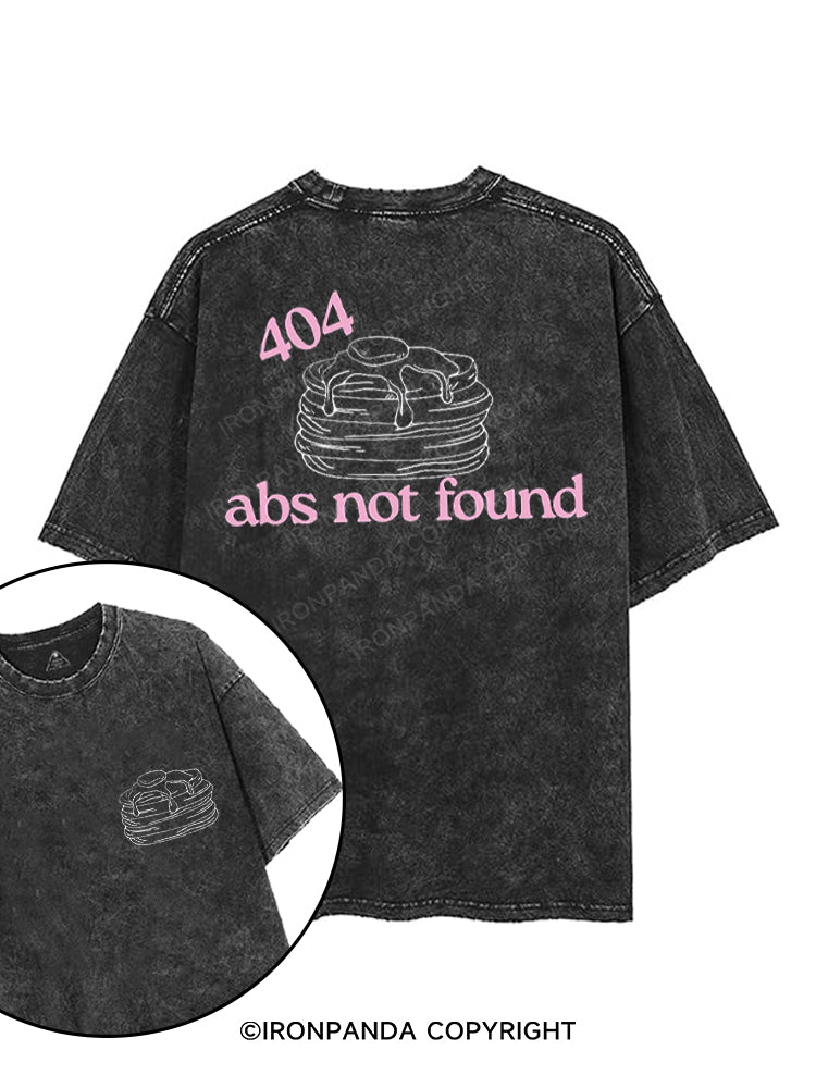 404 ABS NOT FOUND printed Gym Shirt