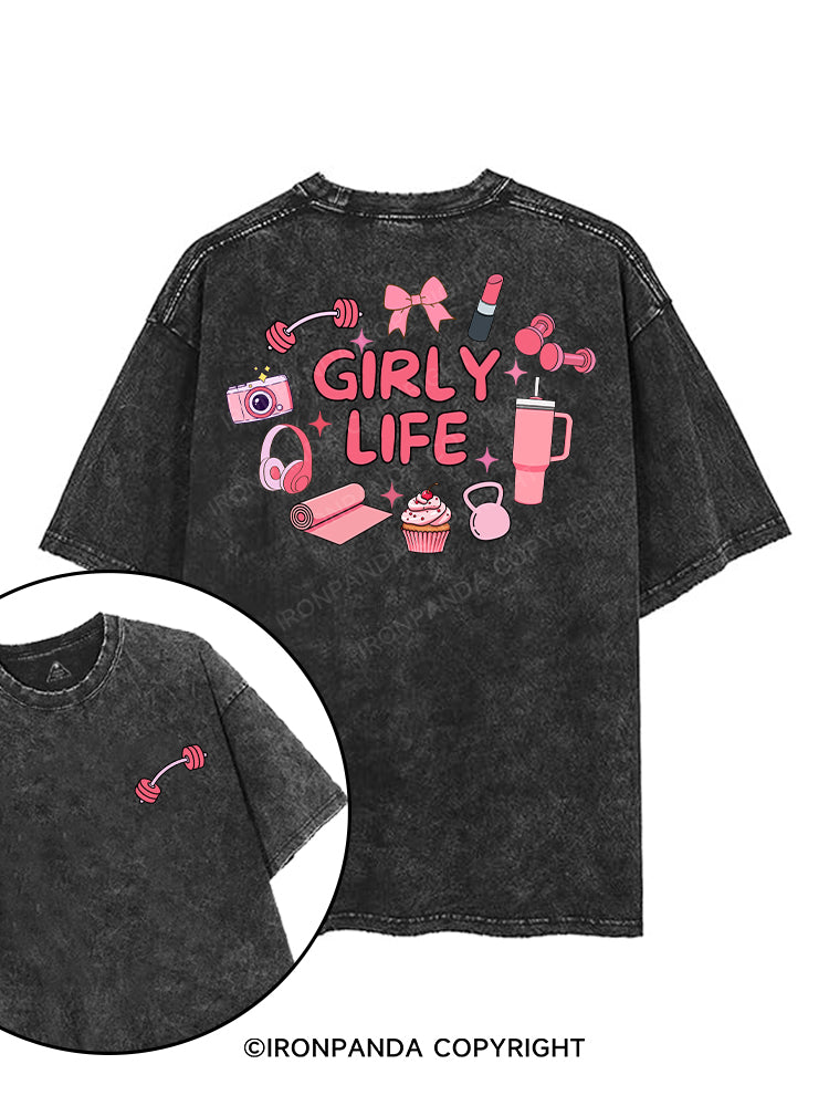 GIRLY LIFE printed Gym Shirt