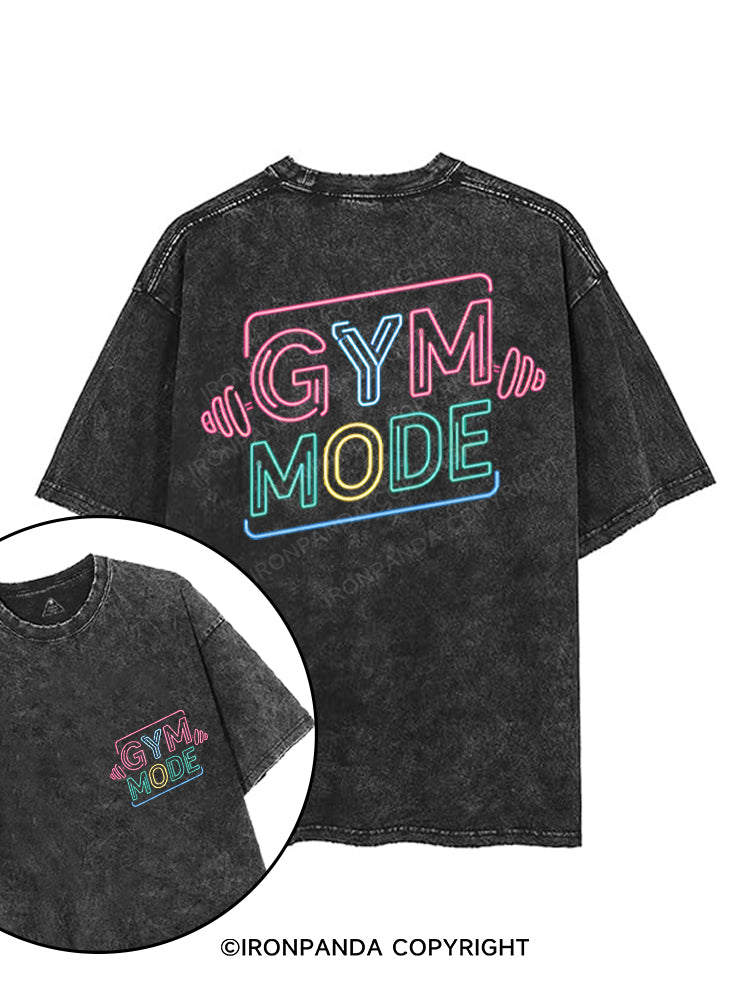 GYM MODE printed Gym Shirt