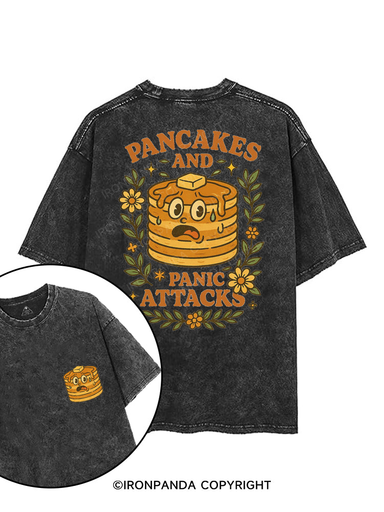 PANCAKES AND PANIC ATTACKS printed Gym Shirt