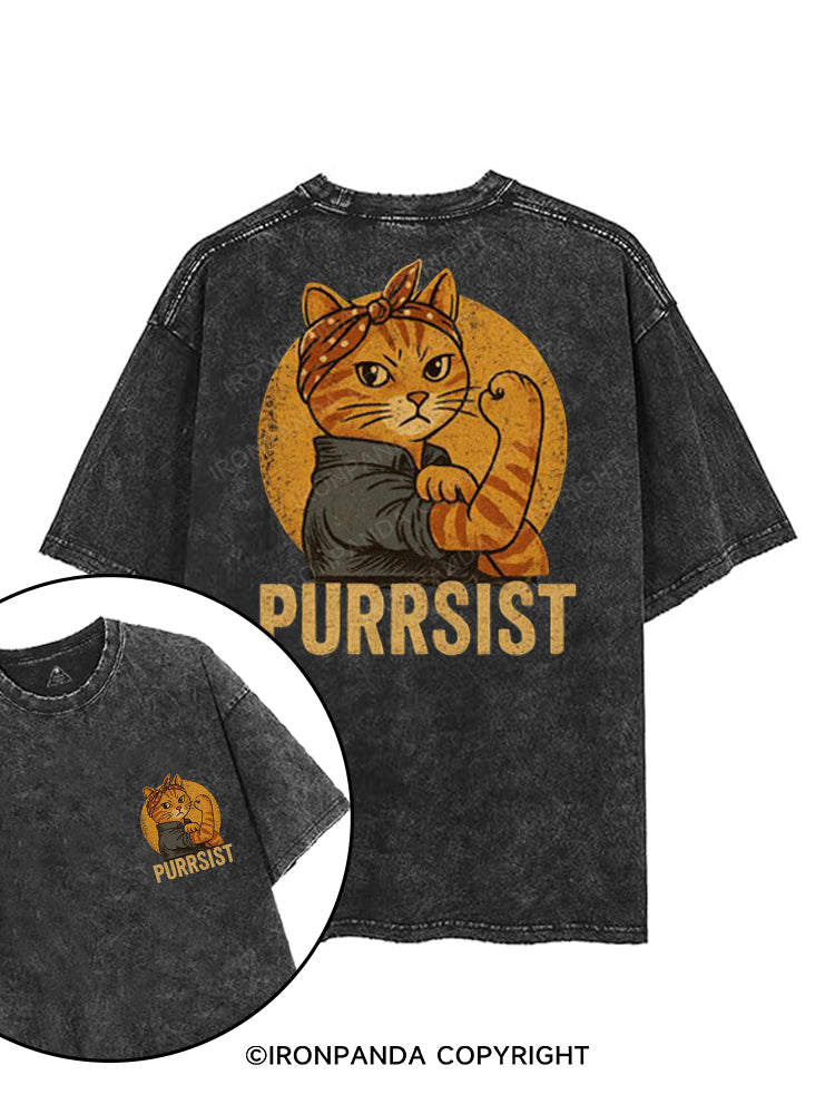 PURRSIST printed Gym Shirt