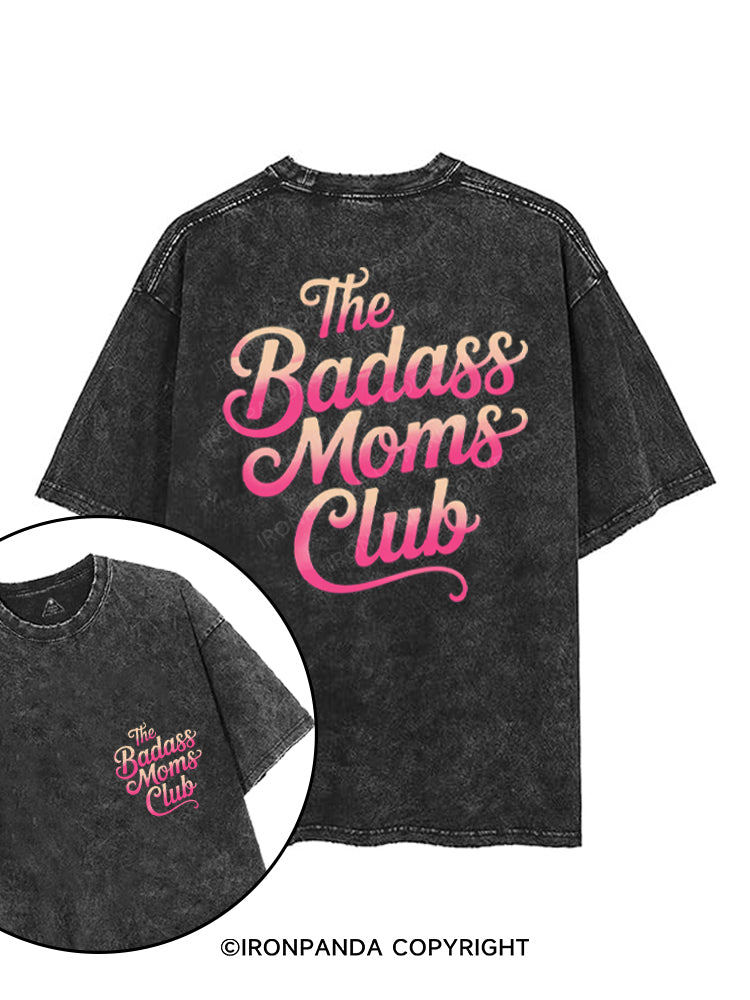 THE BADASS MOMS CLUB printed Gym Shirt