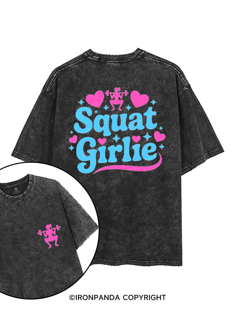 SQUAT GIRLIE printed Gym Shirt