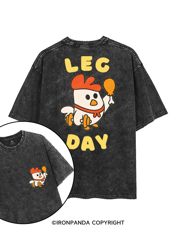 LEG DAY printed Gym Shirt