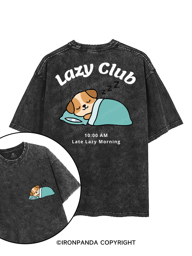 LAZY CLUB printed Gym Shirt