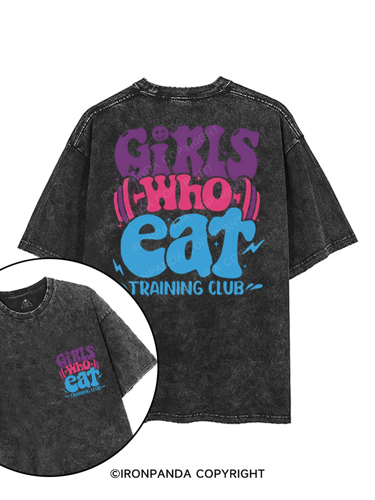 GIRLS WHO EAT TRAINING CLUB printed Gym Shirt