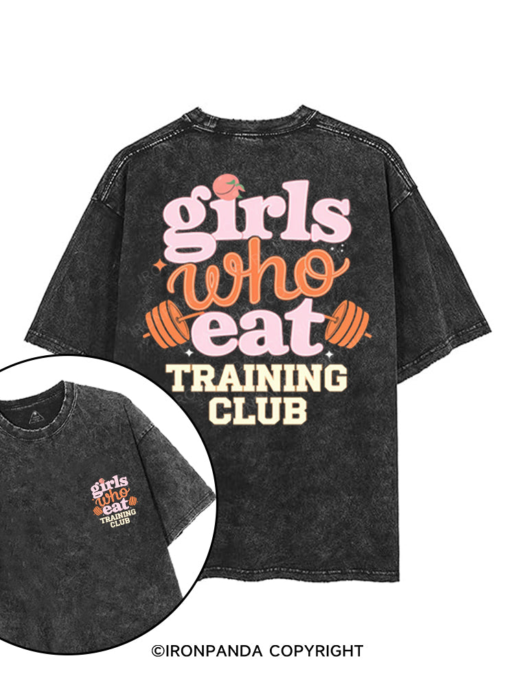 GIRLS WHO EAT TRAINING CLUB printed Gym Shirt
