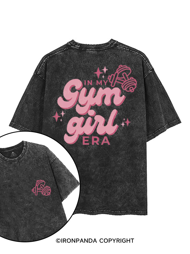 IN MY GYM GIRL ERA printed Gym Shirt