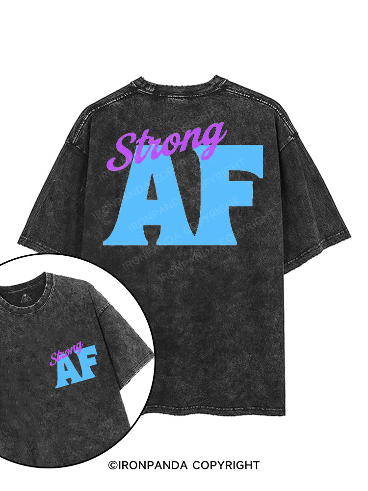 STRONG AF printed Gym Shirt