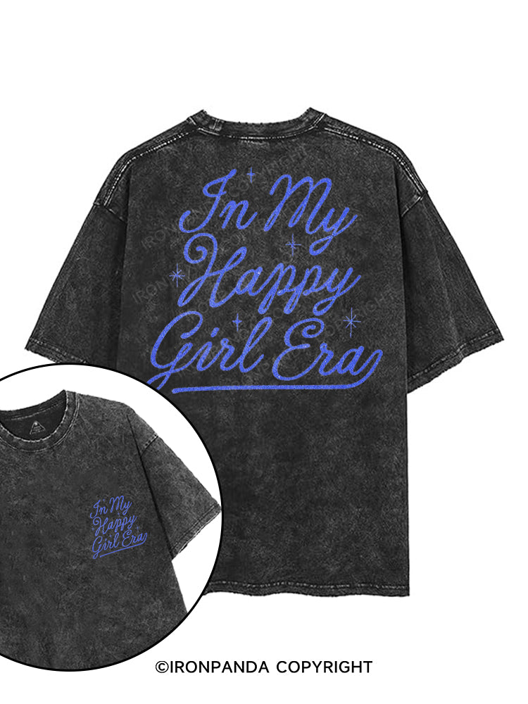 IN MY HAPPY GIRL ERA printed Gym Shirt
