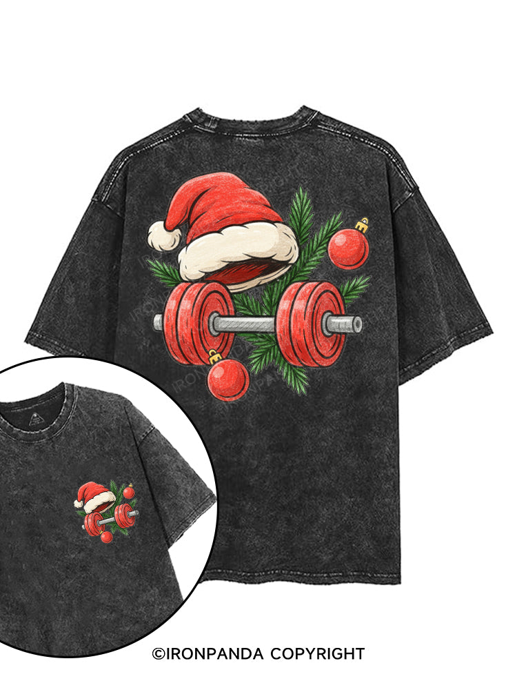 HO HO HO, TIME TO LIFT! printed Gym Shirt