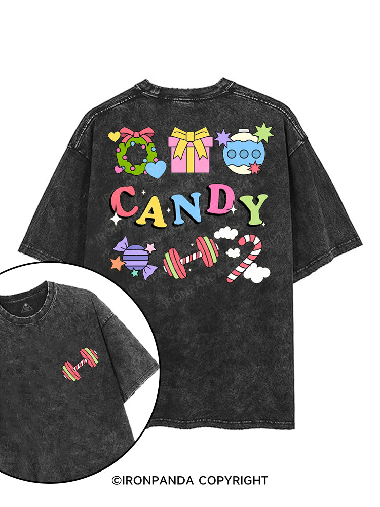CHRISTMAS CANDY printed Gym Shirt