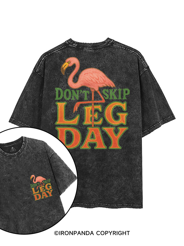 DON'T SKIP LEG DAY printed Gym Shirt