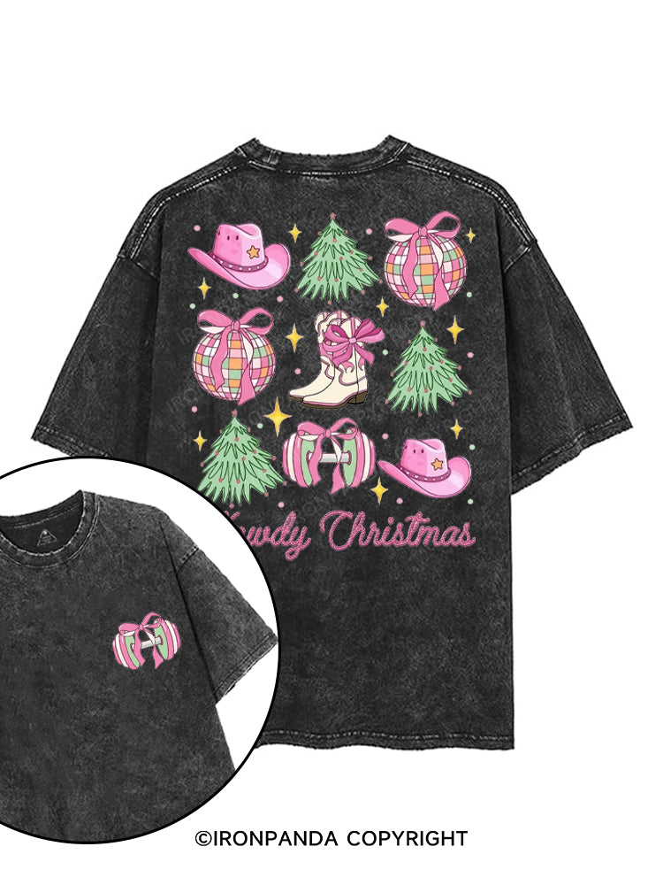 HOWDY CHRISTMAS printed Gym Shirt