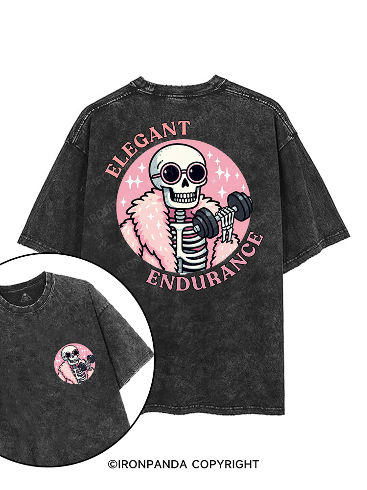 ELEGANT ENDURANCE printed Gym Shirt