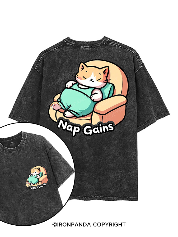 NAP GAINS printed Gym Shirt
