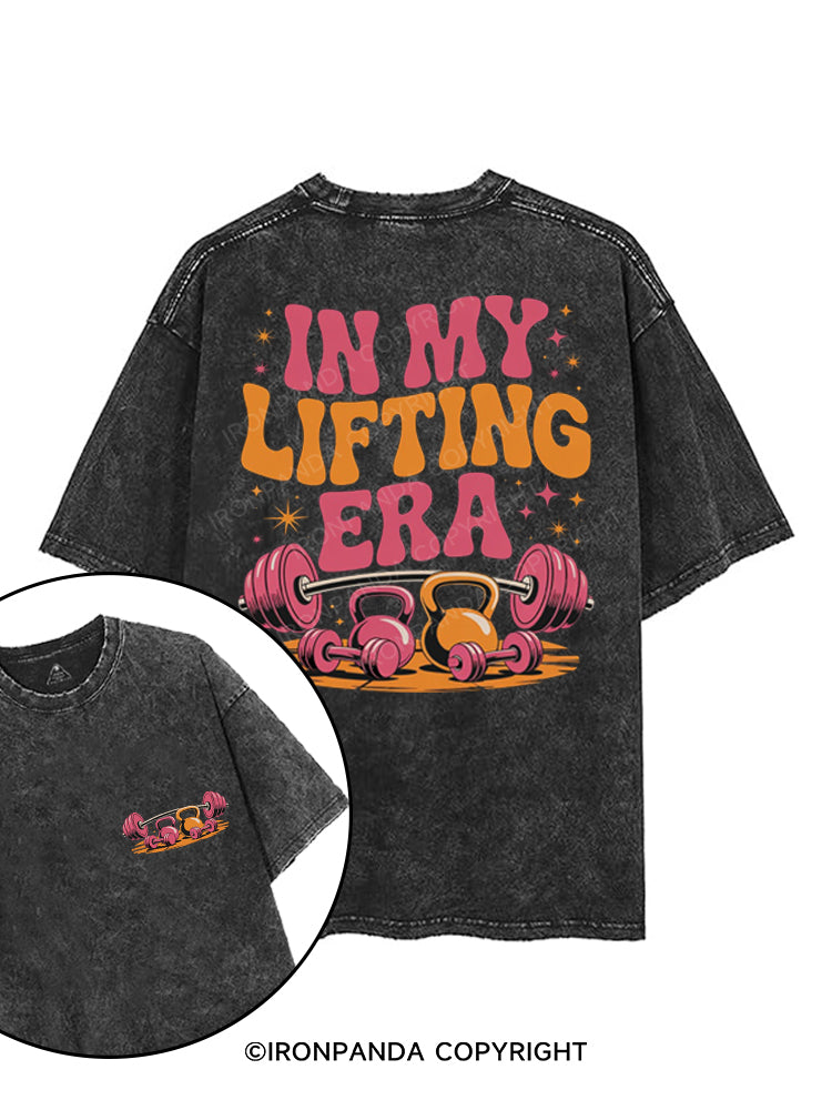 IN MY LIFTING ERA printed Gym Shirt
